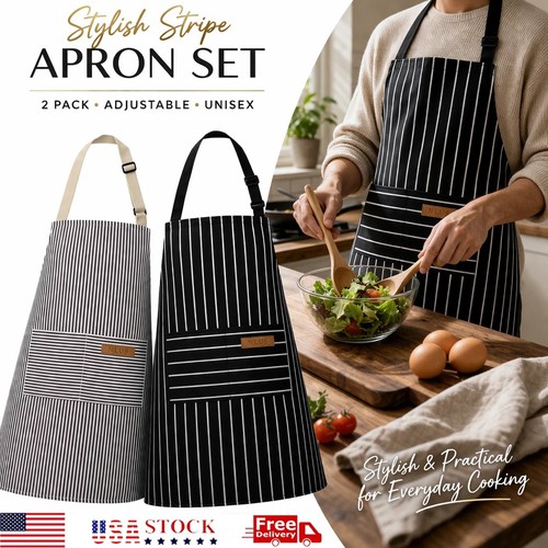 Pcs adjustable bib aprons - 2, w/