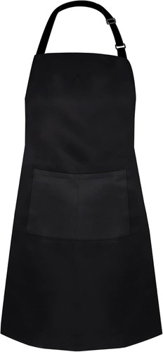 Black bib apron - apron, adjustable